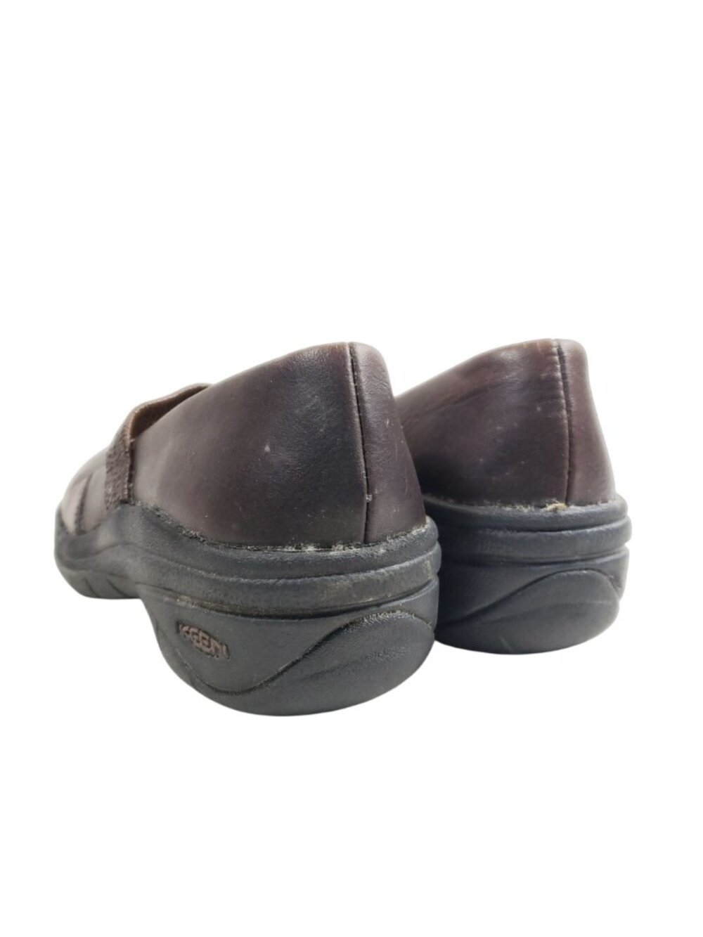 Keen Womens Size 7.5 Sienna Brown Leather Mary Jane Slip-On Shoes - Picture 4 of 9